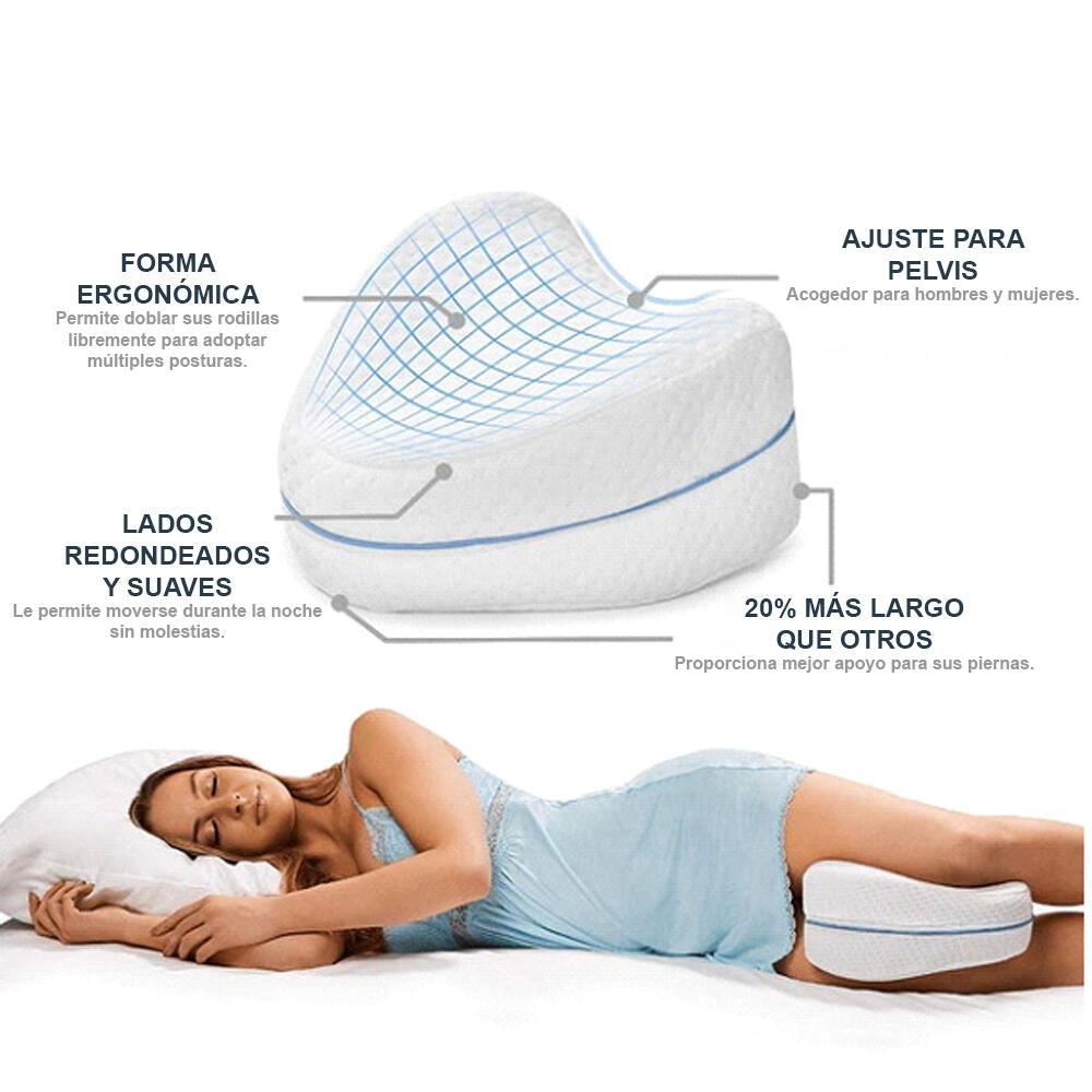 Almohada para piernas y cadera.